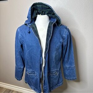 NorthStyle Women's Flannel-lined Denim Jacket